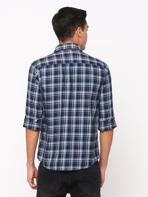 Navy Checkerd Shirt