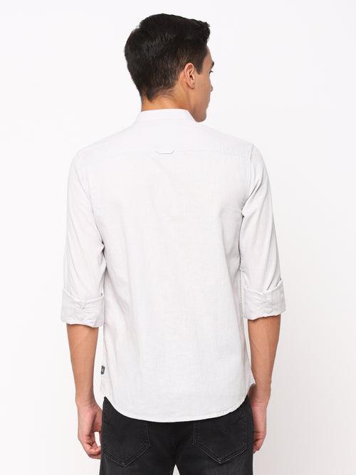 Light Grey Plain Shirt