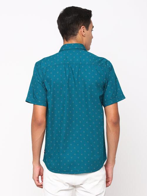 Green Printed Shirt