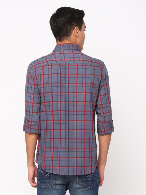 Grey Checkerd Shirt