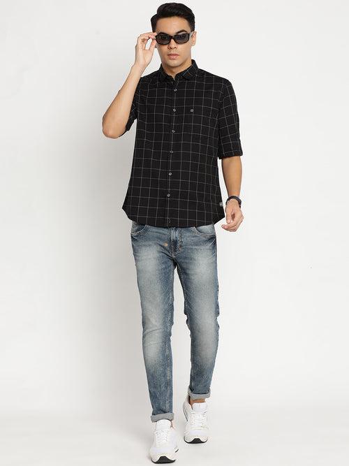 Black Checkerd Shirt