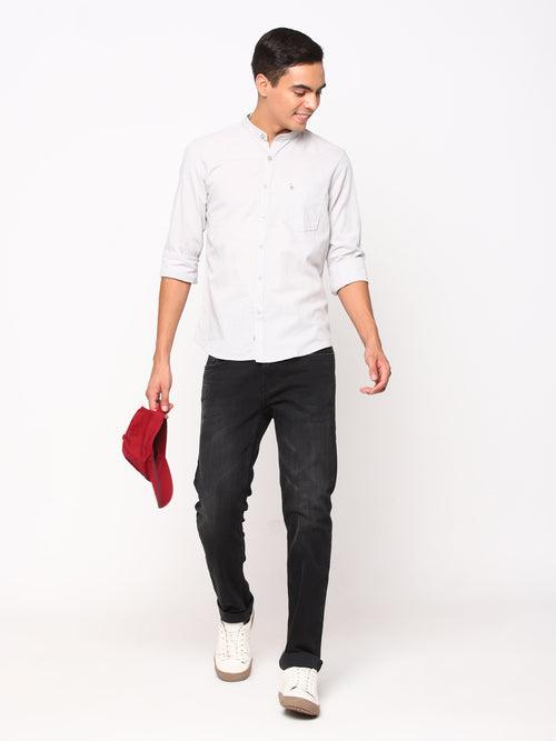 Light Grey Plain Shirt