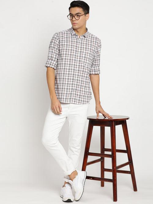 White Checkerd Shirt