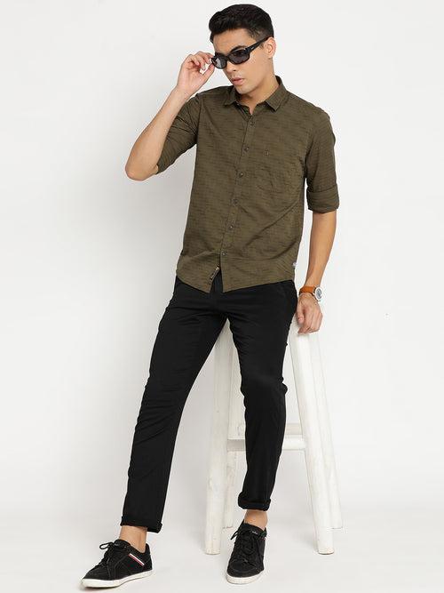 Green Plain Shirt