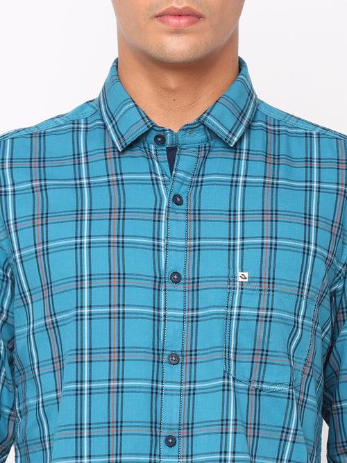 Blue Checkerd Shirt