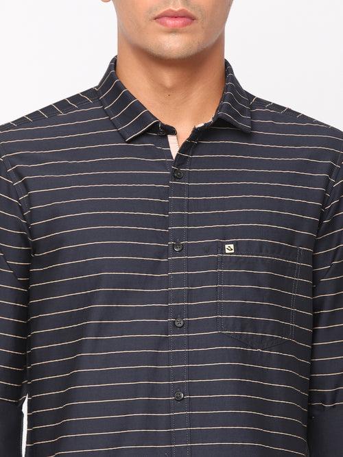 Dark Grey Stripes Shirt