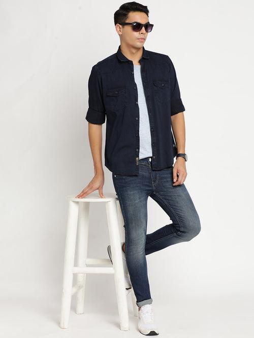 Navy Plain Shirt