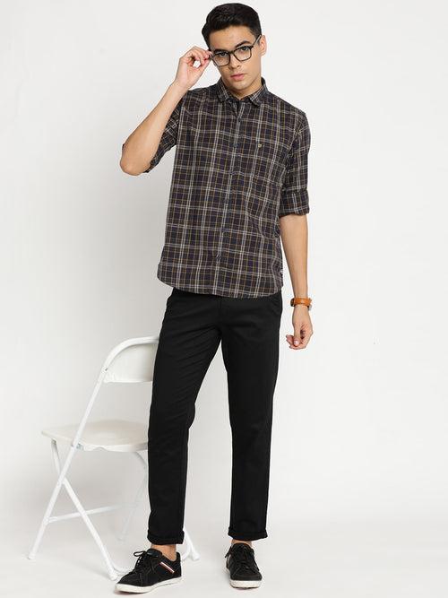 Navy Checkerd Shirt