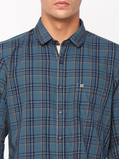 Blue Checkerd Shirt
