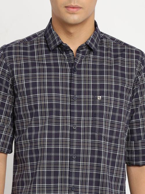 Navy Checkerd Shirt