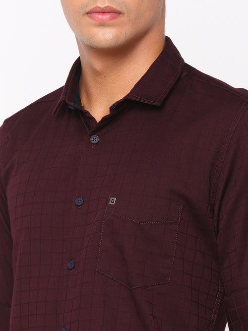 Purple Checkerd Shirt