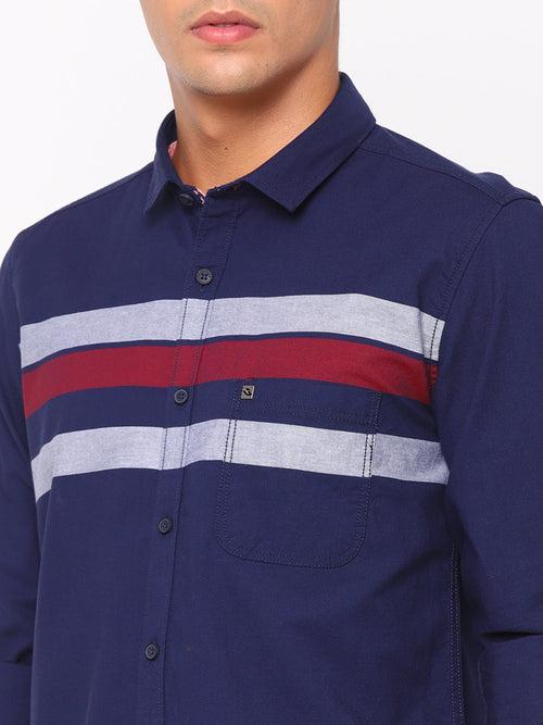 Dark Blue Stripes Shirt