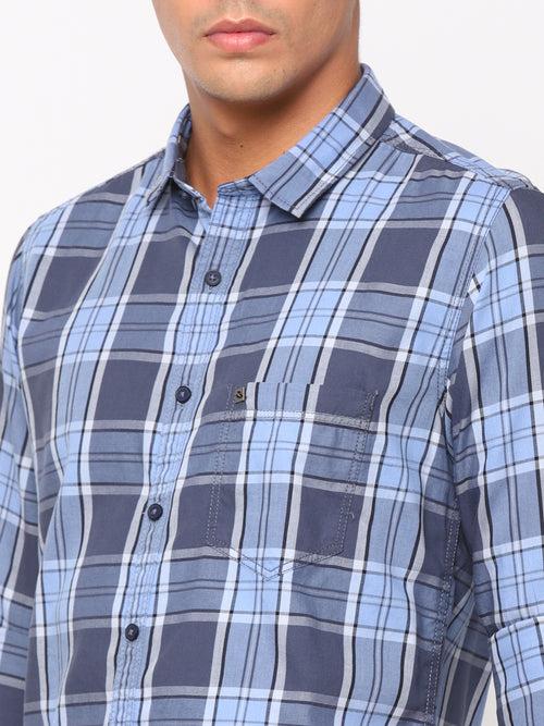 Blue Checkerd Shirt