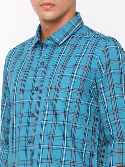 Blue Checkerd Shirt