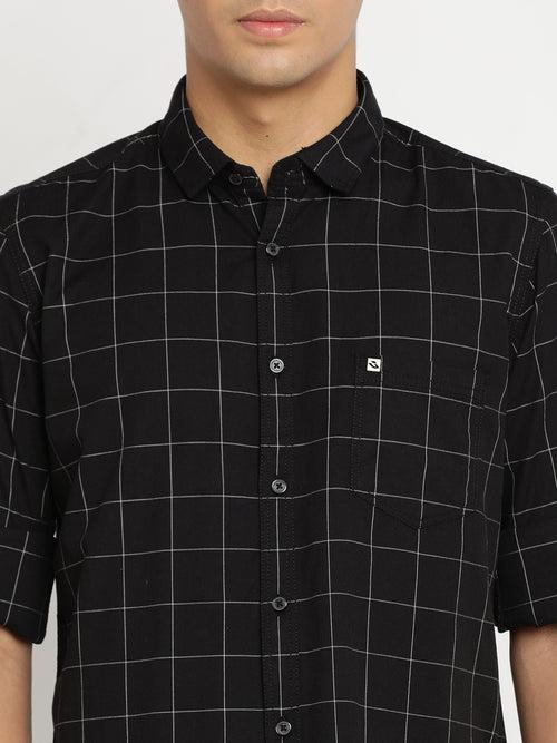 Black Checkerd Shirt