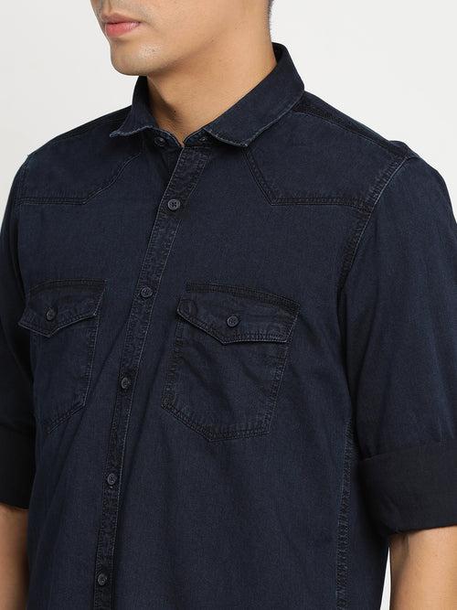 Navy Plain Shirt