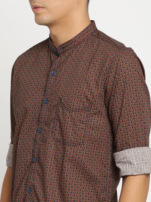 Navy Printed Shirt