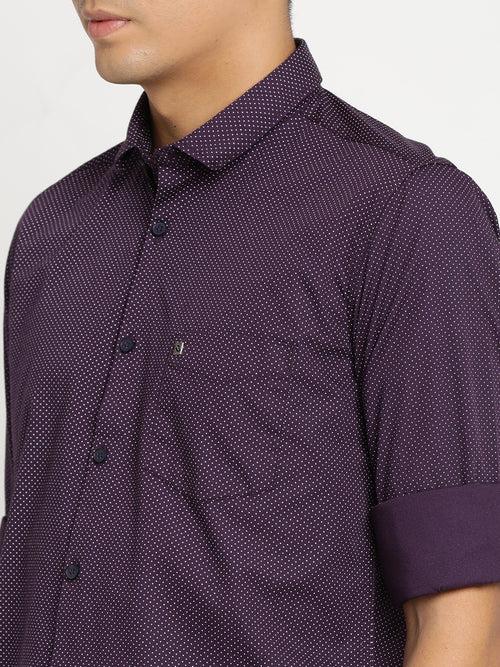 Purple Printed Shirt