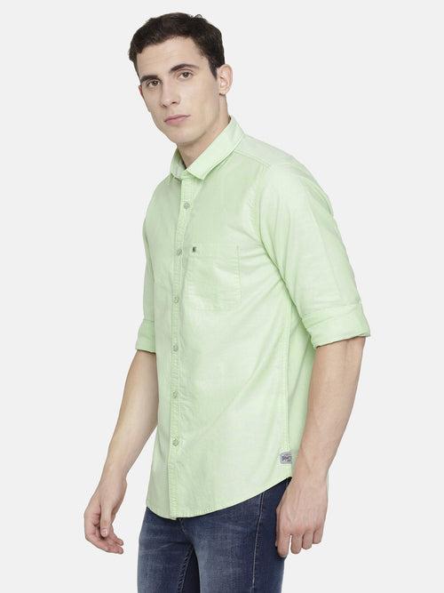 Lime Green Oxford smart Shirt