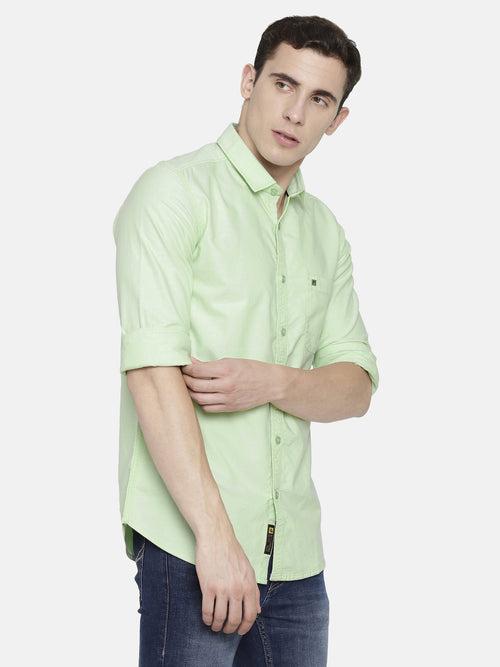 Lime Green Oxford smart Shirt