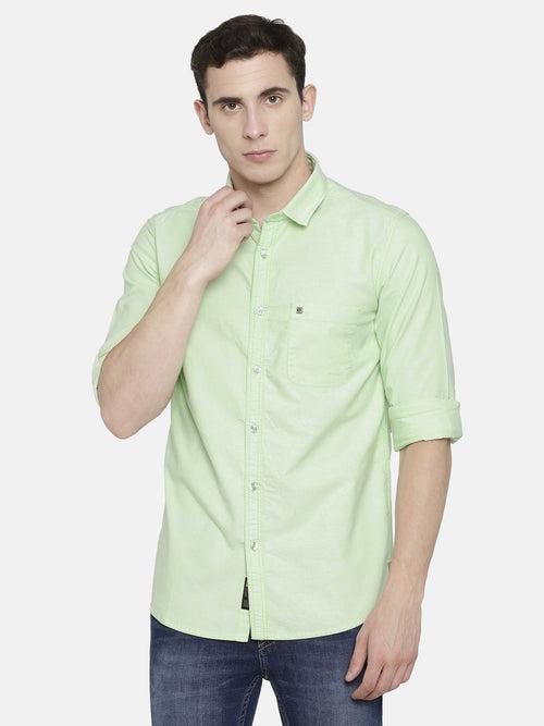 Lime Green Oxford smart Shirt