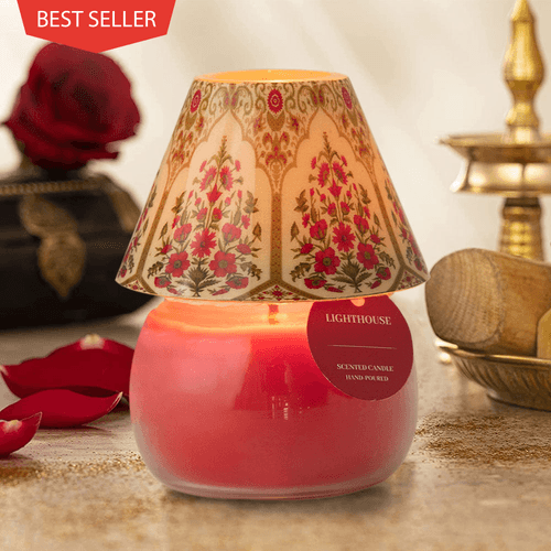 Scented Candle Lamp in Rose Garden Aroma