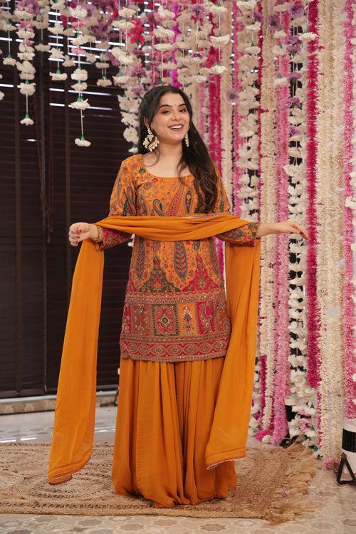 Muslin Heavy Embroidered Suit Set