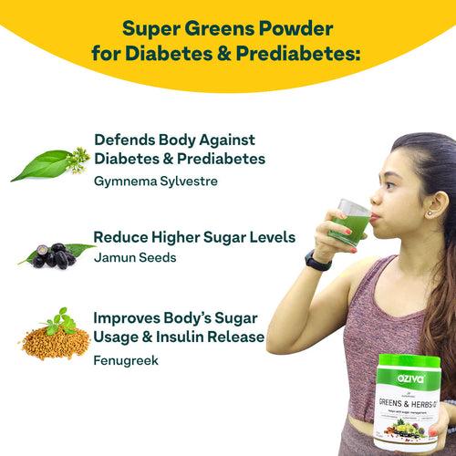 Superfood Greens & Herbs For Diabetes & Prediabetes - 250g