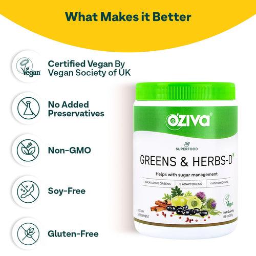 Superfood Greens & Herbs For Diabetes & Prediabetes - 250g