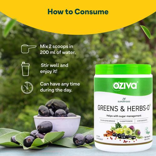 Superfood Greens & Herbs For Diabetes & Prediabetes - 250g