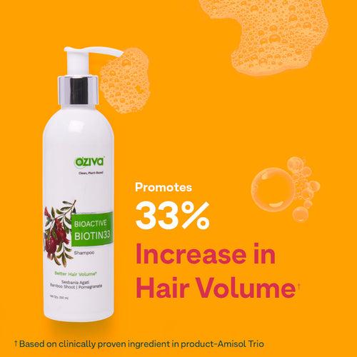 Biotin Shampoo for Voluminous Hair, 250ml | 33% Increase in Hair Volume