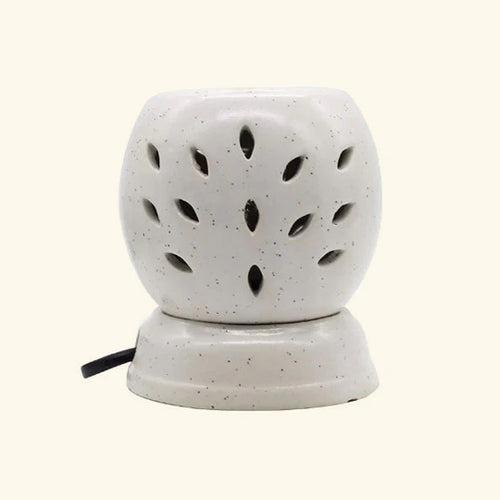 Ceramic Electric Round Shaped Aroma Diffuser + Lavender Oil 10 ML