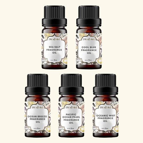 5 Marine Fragrance Oils Sample Kit - 10 Ml Each