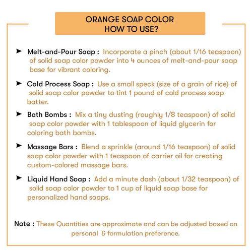 Orange Soap Color