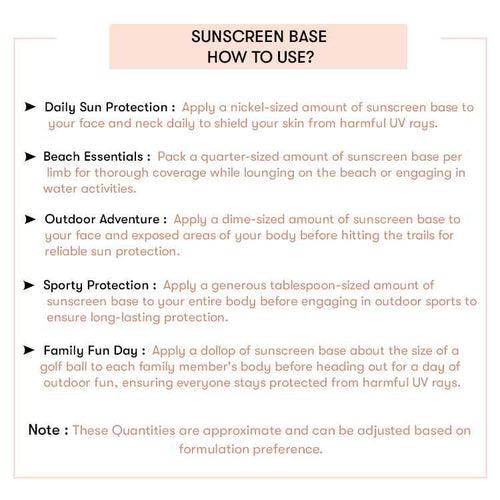 Sunscreen Cream Base  ( Ready to Use )