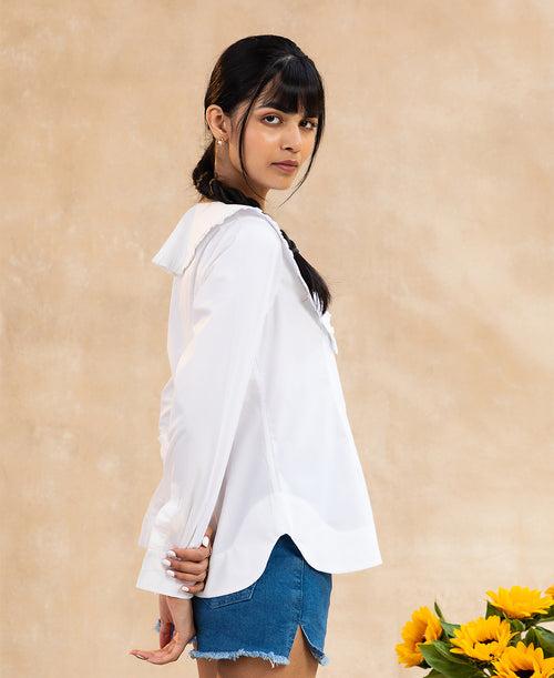 Anna - Ruffled Collar Shirt