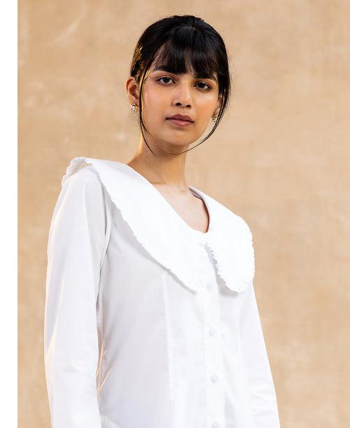 Anna - Ruffled Collar Shirt