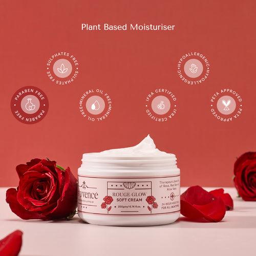 Rouge Glow - Rose & Redberry Soft Cream with Shea Butter, 200 gm