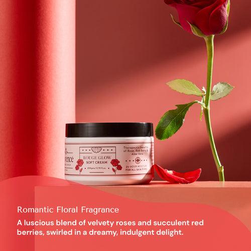 Rouge Glow - Rose & Redberry Soft Cream with Shea Butter, 200 gm