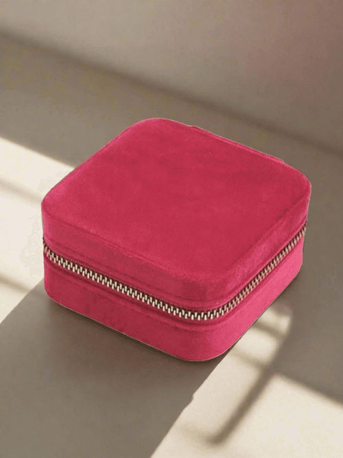 Velvet Jewellery Box - Red