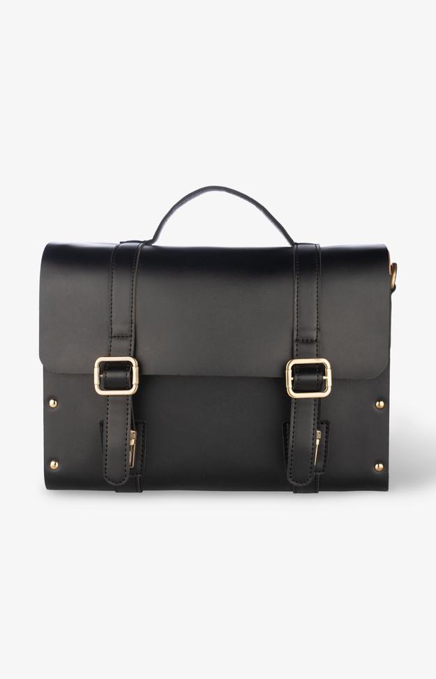 Median Satchel Bag - Black