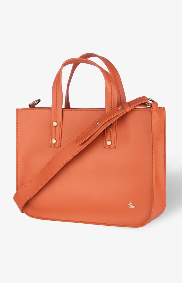 The Basic Tote - Mini - Tangerine