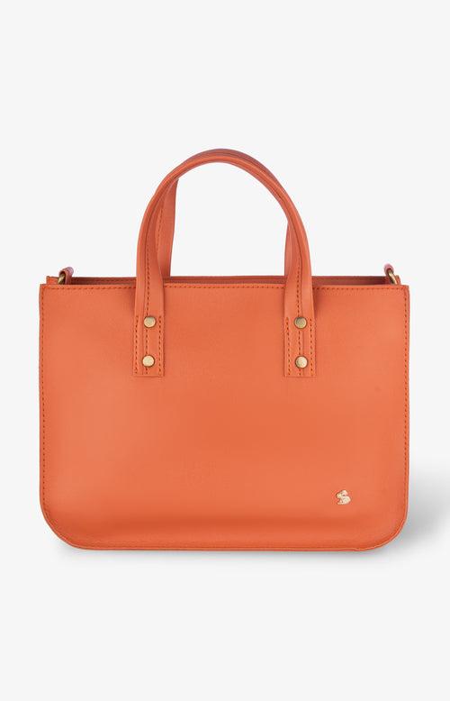 The Basic Tote - Mini - Tangerine