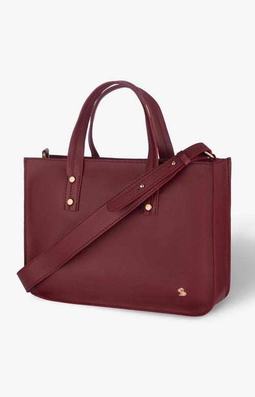 The Basic Tote - Mini - Maroon