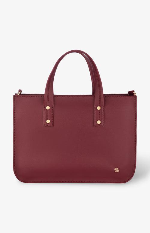 The Basic Tote - Mini - Maroon