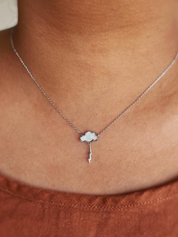 Thunder Storm Necklace - Silver