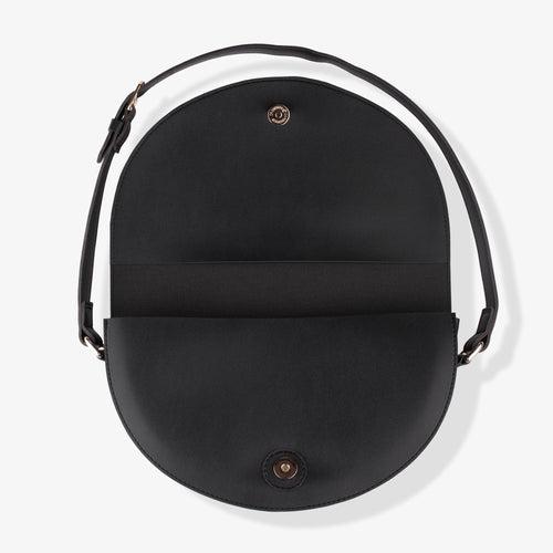 Half Moon Shoulder Bag - Black