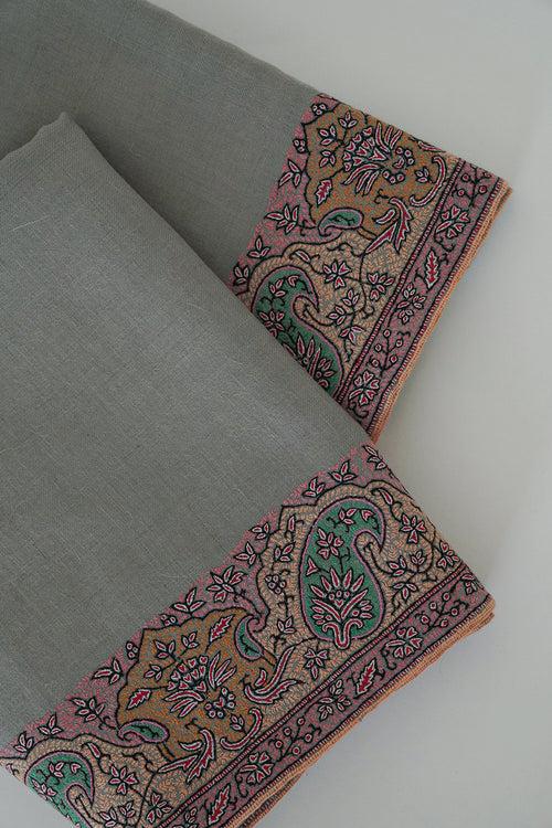 Ayaan Dordar Hand Embroidered Pashmina Shawl Drizzle