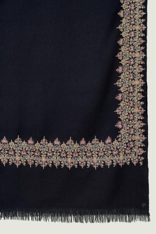 Sozni Anoush Dordar Hand Embroidered Pashmina Shawl Pencil