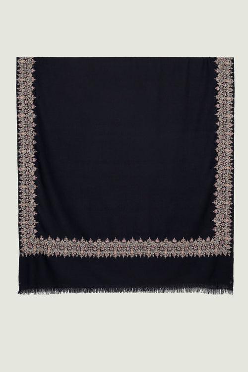 Sozni Anoush Dordar Hand Embroidered Pashmina Shawl Pencil